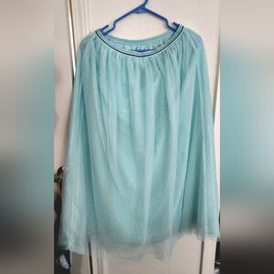 Elegant Blue and Gold Skirt